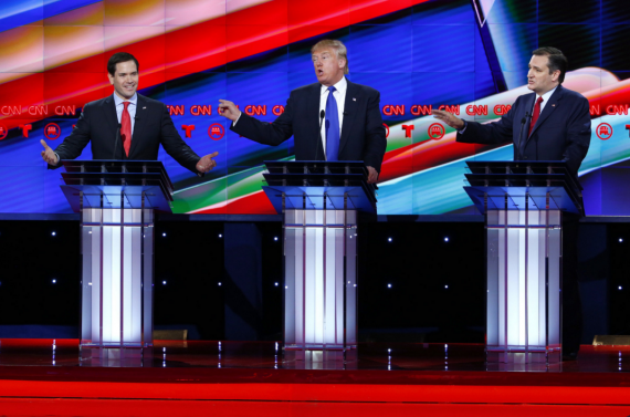 Tenth Republican Debate Rubio Trump Cruz