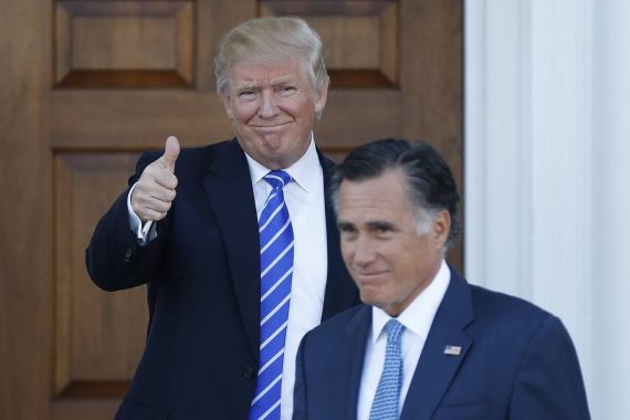 Donald Trump Mitt Romney