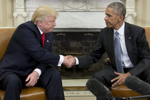 Trump Obama Handshake