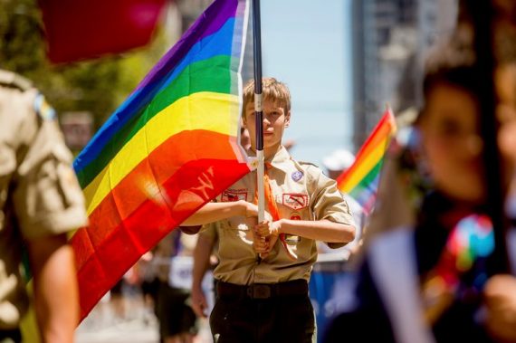 Boy Scout Rainbow Flag