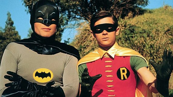 Adam West and Burt Ward in Batman.