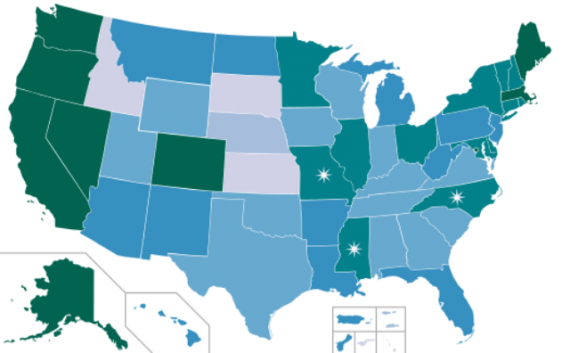 Marijuana Legalization Map