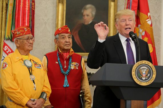 Trump Navajo Codetalkers