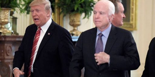 McCain Doesn't Want Trump At His Funeral