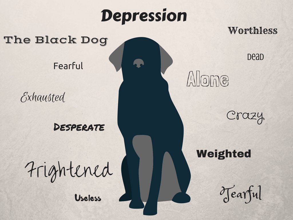 Alice has a big black dog перевод. Депрессивная собака. Собака в депрессии. День черной собаки. Черная собака депрессия.