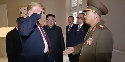 Trump Arouses Controversy By Returning Salute Of North Korean General