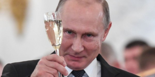 While Republicans Push Debunked Ukraine Conspiracy Theory, Putin Takes A Victory Lap