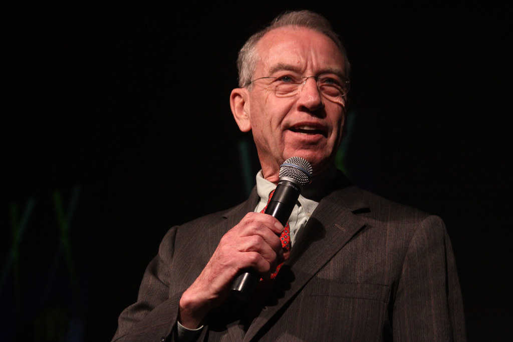 United States Senator Chuck Grassley speaking at the Night of the Rising Stars in Des Moines, Iowa.