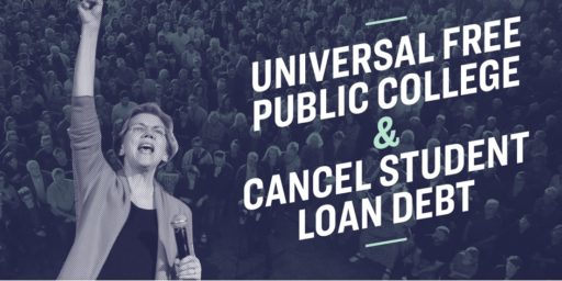 Warren Proposes Student Loan Forgiveness and Free College