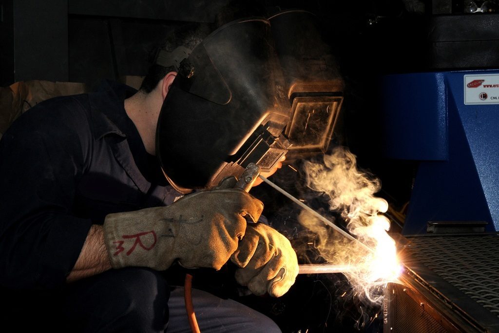 high-resolution photo of person, military, construction, metal, welding, industry, worker, mask, helmet, welder, build, labor, job, task