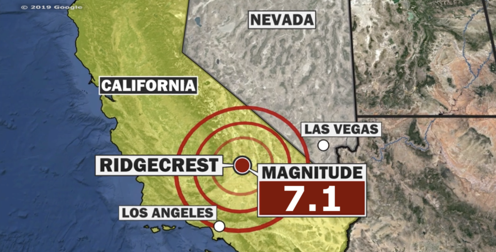 California Today Earthquake Pictures / Satellite Images Show Large