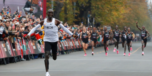 Kenyan Runner Eliud Kipchoge Breaks The Two-Hour Marathon