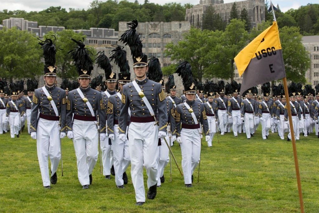 Cadets participate in the Class of 2019 Graduation Parade, May 24, 2019, at West Point. (Matthew Moeller/Army)