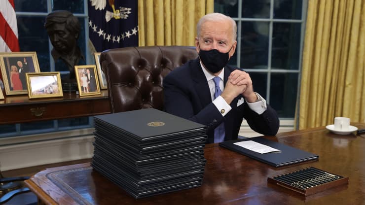 joe biden executive orders record