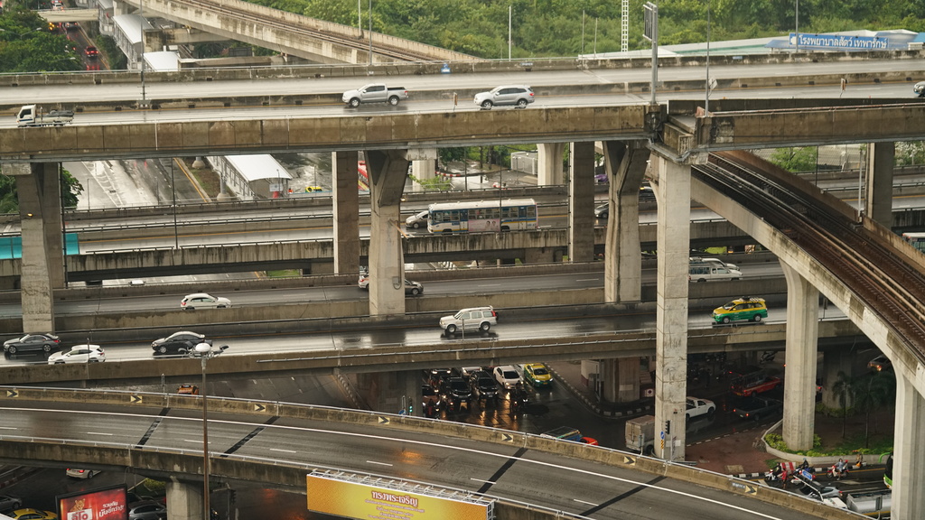 Highway interchange in Bangkok near Bang Na BTS station