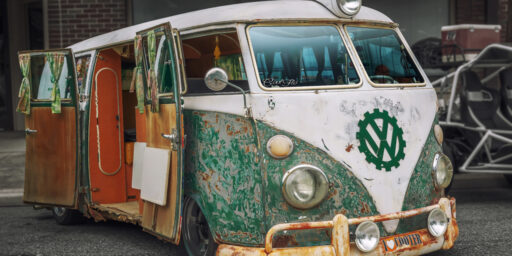 Hippie VW microbus