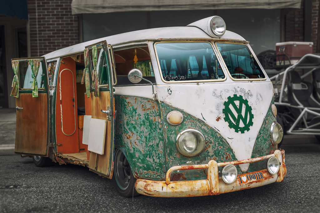 Hippie VW microbus