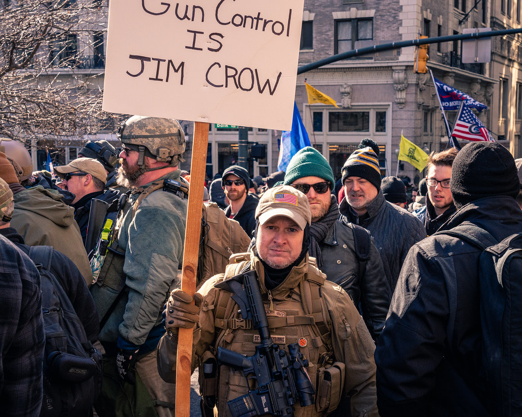 Gun Control is Jim Crow protester