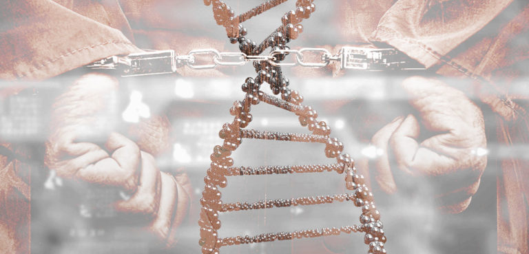 DNA and handcuffs