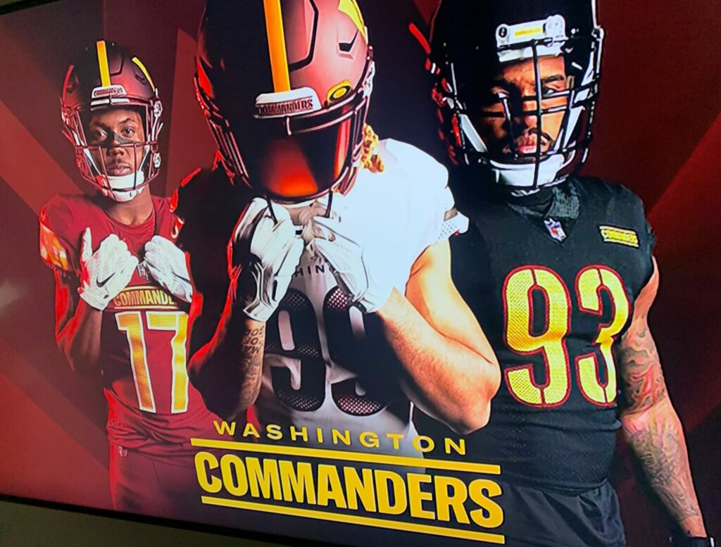 washington commanders jersey colors