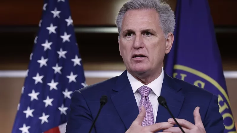 

House Minority Leader Kevin McCarthy, R-Calif., said earlier Thursday that reports that he said former President Trump should resign in the wake of the Jan. 6 attack on the Capitol were false. Then the reporters who broke the news played the tapes.
Chip Somodevilla/Getty Images file photo 