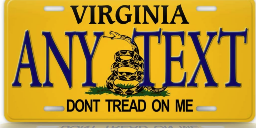 'Don't Tread on Me' License Plates