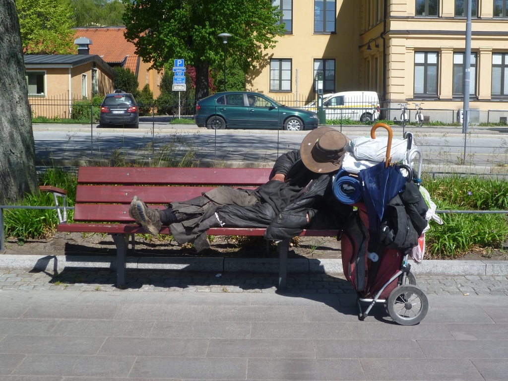The free high-resolution photo of street, bicycle, asphalt, vehicle, hat, park bench, homeless, stockholm, packing, baby carriage, drifter, norrm larstrand , taken with an DMC-FS10 01/29 2017 The picture taken with 10.0mm, f/3.8s, 1/640s, ISO 80 The image is released free of copyrights under Creative Commons CC0. You may download, modify, distribute, and use them royalty free for anything you like, even in commercial applications. Attribution is not required.