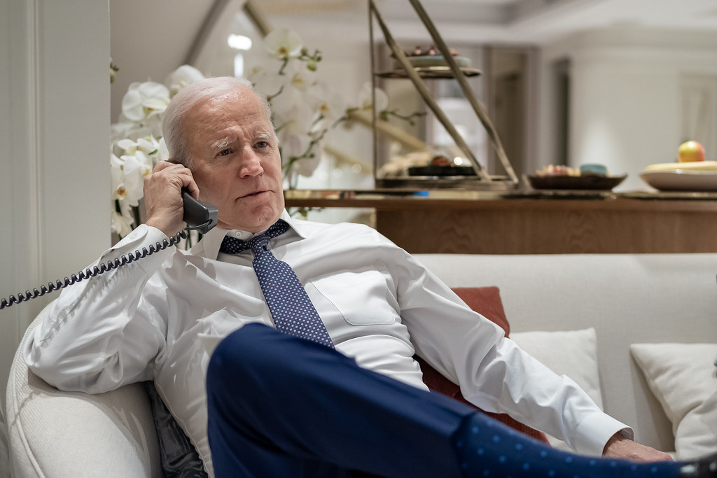 President Joe Biden phone