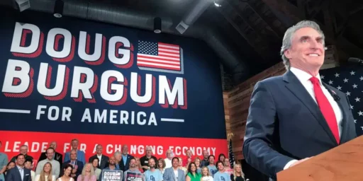 Doug Burgum Trying to Buy His Way Into the Debates