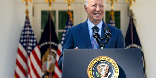 President Joe Biden in the White House Rose Garden, Wednesday, October 11, 2023.