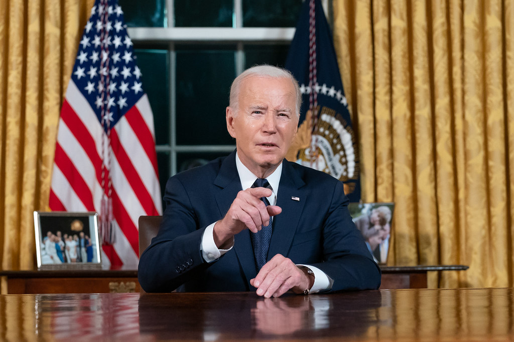 President Joe Biden in the Oval Office, October 19, 2023