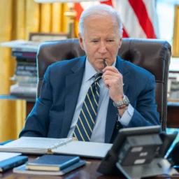 President Joe Biden, Oval Office, 4 April 2024
