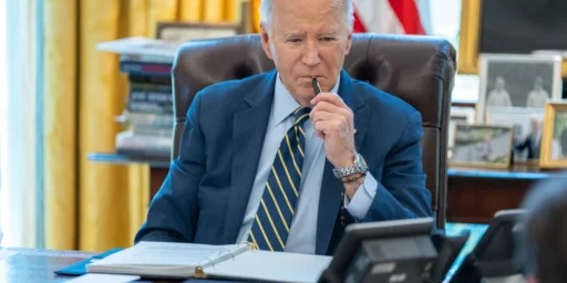 President Joe Biden, Oval Office, 4 April 2024